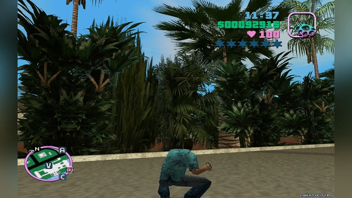 Оновлена HD рослинність / GTA Vice City