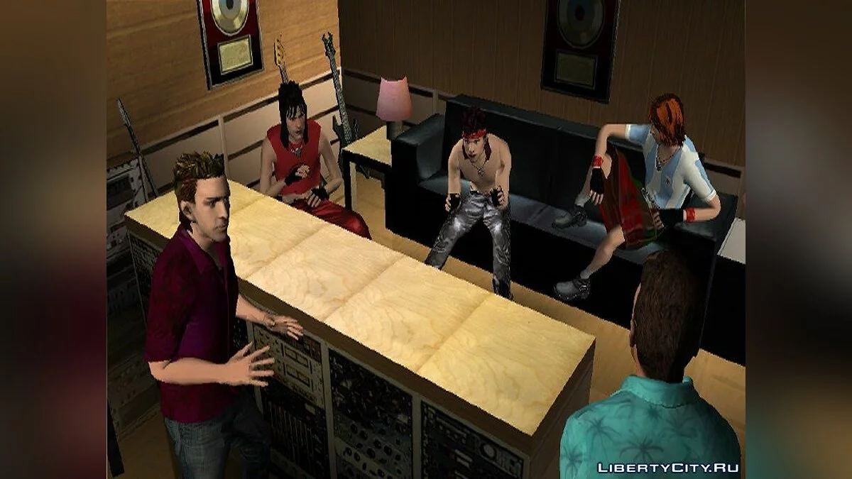 Kent Paul, Love Fist, and Psych in HD / GTA Vice City