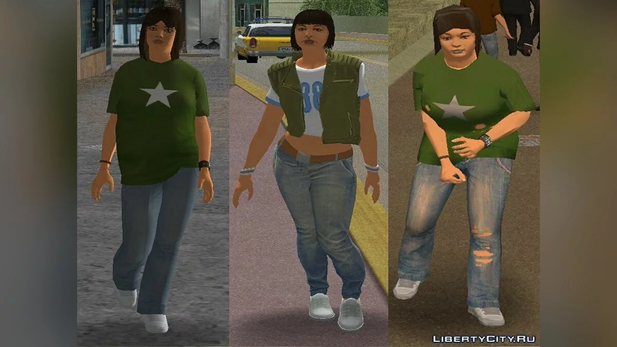 Latin Pedestrians and Japanese Tourists in HD / GTA Vice City