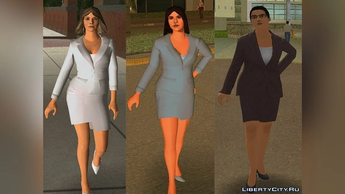 Latin Pedestrians and Japanese Tourists in HD / GTA Vice City