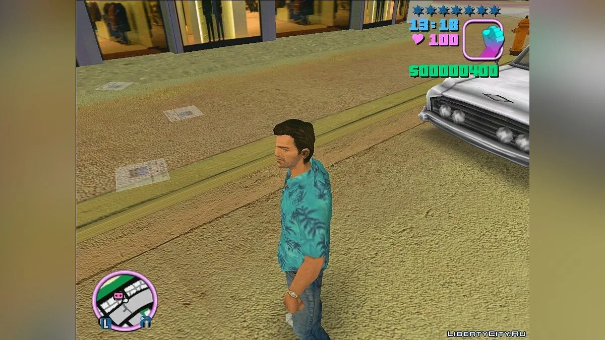 Текстури доріг з покращеним ШІ з фейковим нормал-маппінгом / GTA Vice City