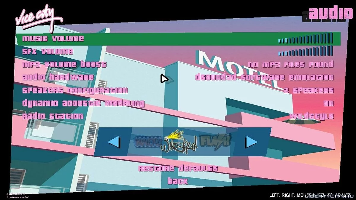 Neues Menü (Hintergrund) / GTA Vice City