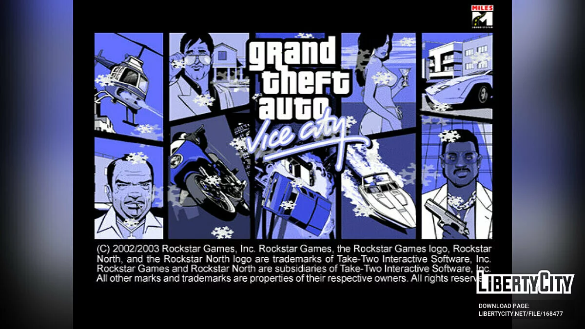 New Year mod (updated interface and menu) / GTA Vice City
