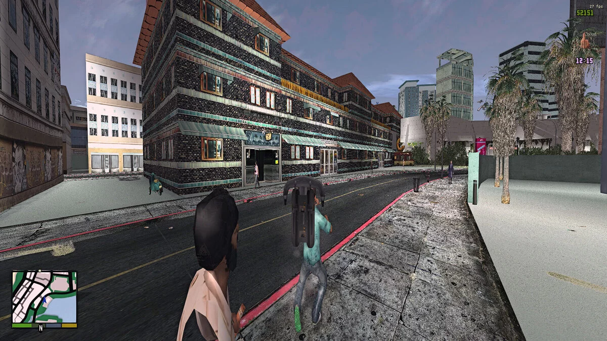 AI Згенерований та Покращений Офіс Кена Розенберга та будівля поруч / GTA Vice City