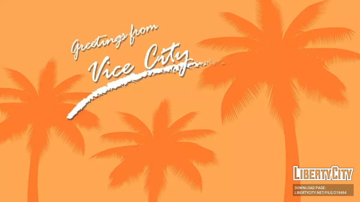 Оригінальні сплеш-екрани у 4К / GTA Vice City
