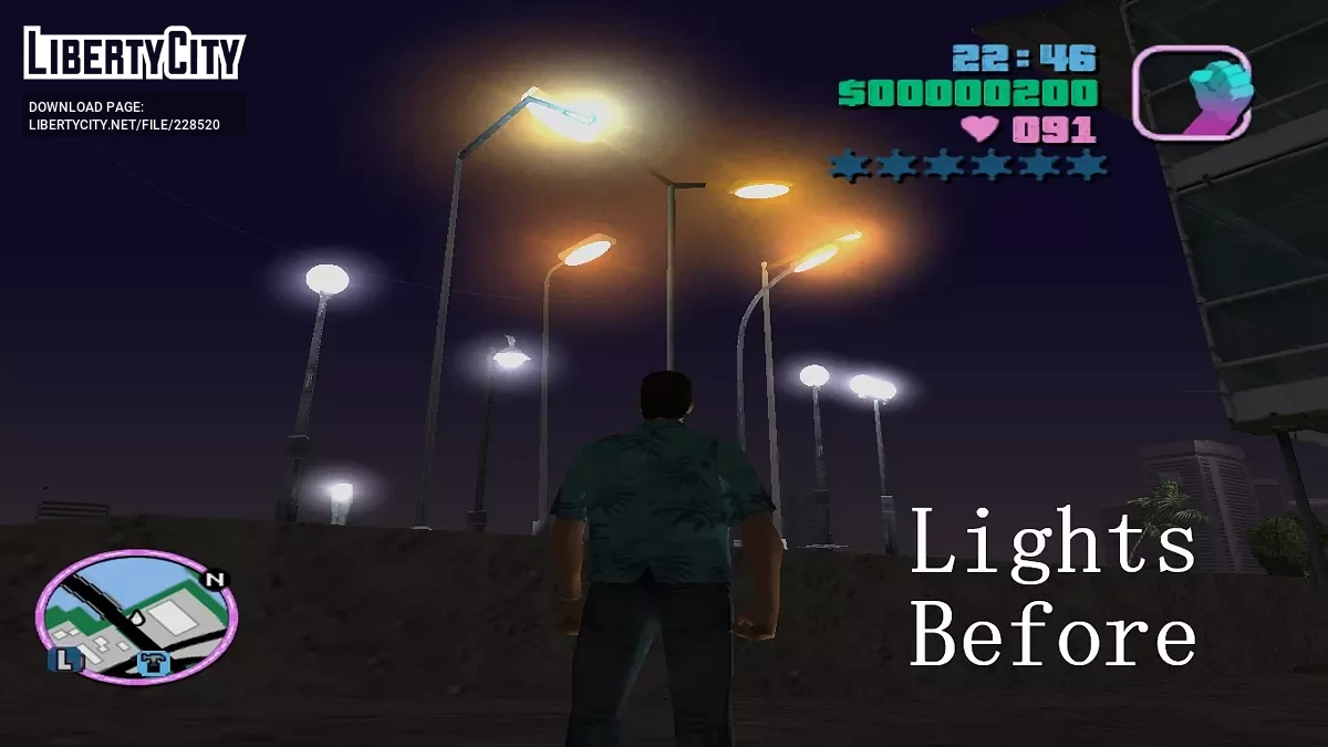 New Street Lights_v1.0 / GTA Vice City
