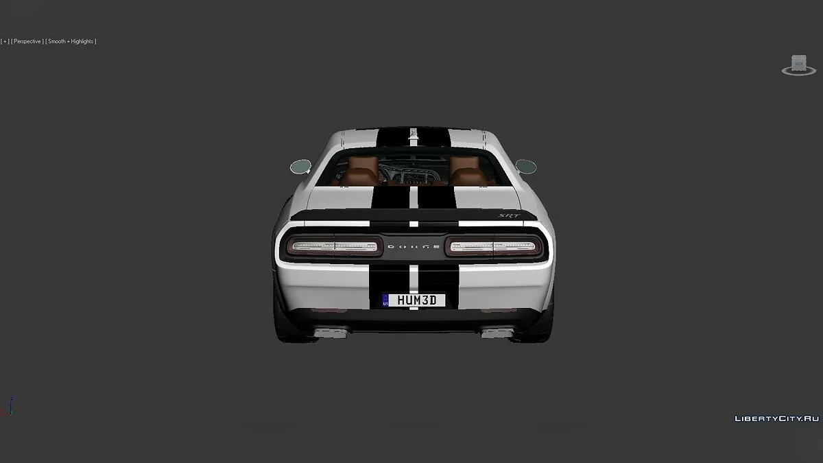Modelos 3D Dodge Challenger SRT Hellcat Widebody 2018 / Archivos para creadores de mods