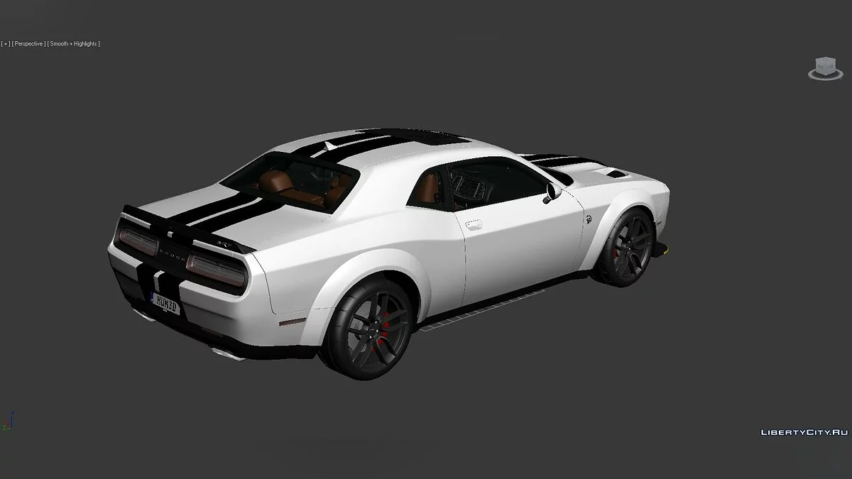 Modelos 3D Dodge Challenger SRT Hellcat Widebody 2018 / Archivos para creadores de mods
