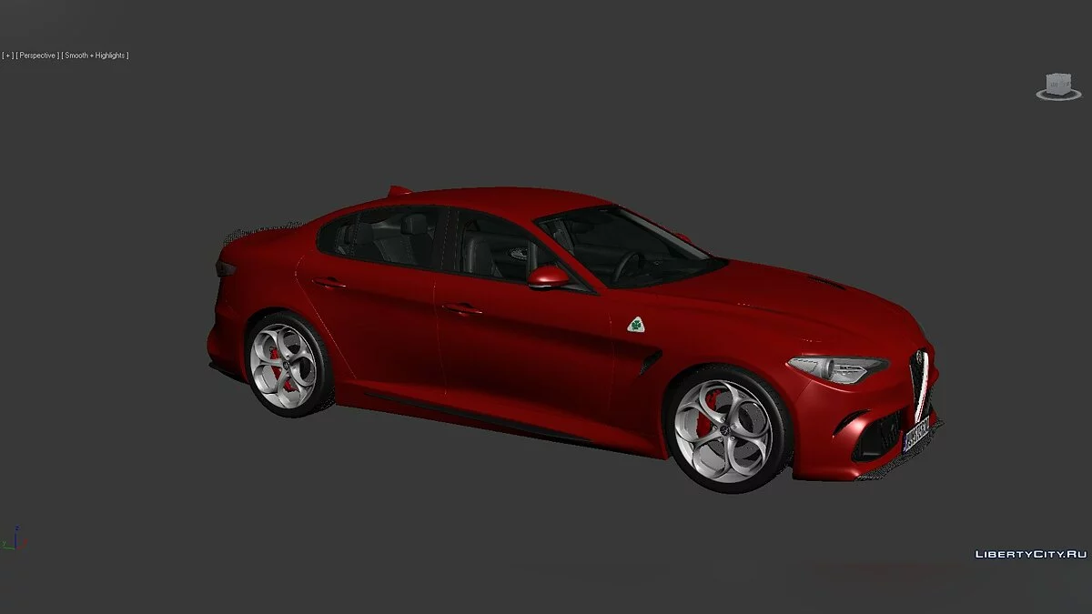 3D Моделі Alfa Romeo Giulia Quadrifoglio 2016 / Файли для модмейкерів