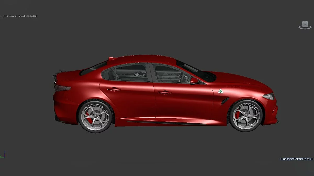 3D Моделі Alfa Romeo Giulia Quadrifoglio 2016 / Файли для модмейкерів