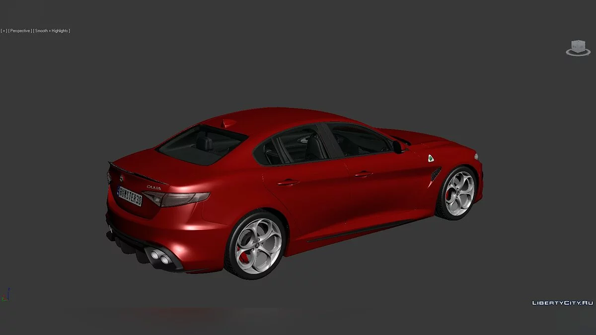 3D Моделі Alfa Romeo Giulia Quadrifoglio 2016 / Файли для модмейкерів
