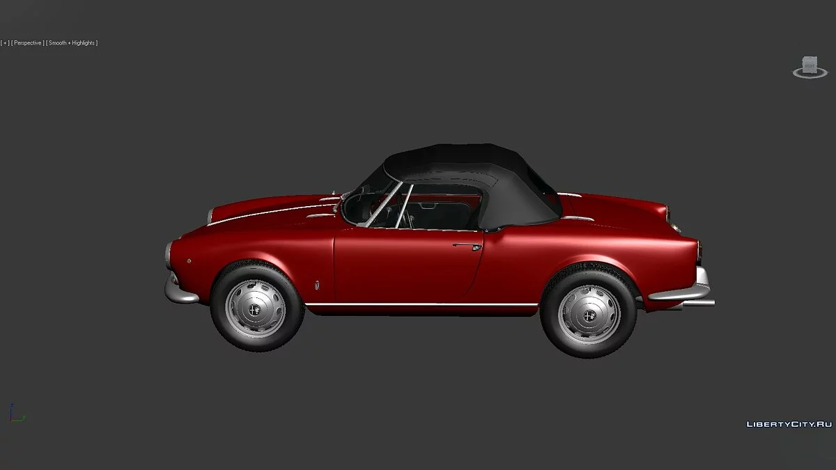 3D Моделі Alfa Romeo Giulietta Spider 1955 / Файли для модмейкерів