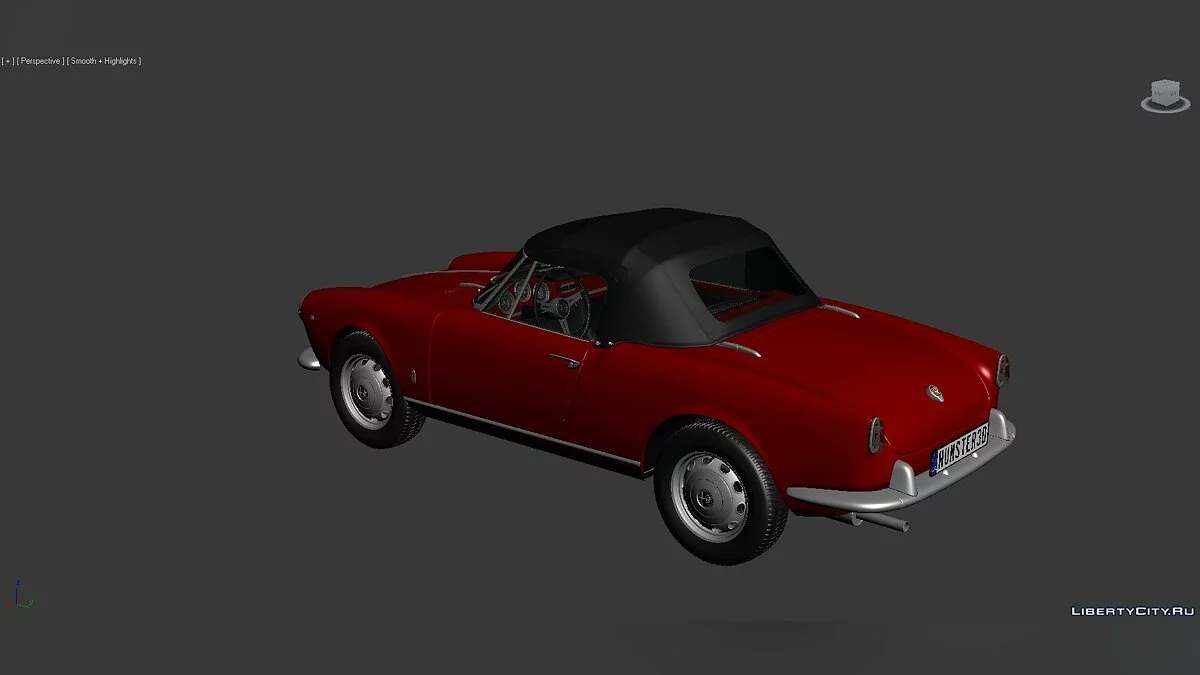3D Моделі Alfa Romeo Giulietta Spider 1955 / Файли для модмейкерів