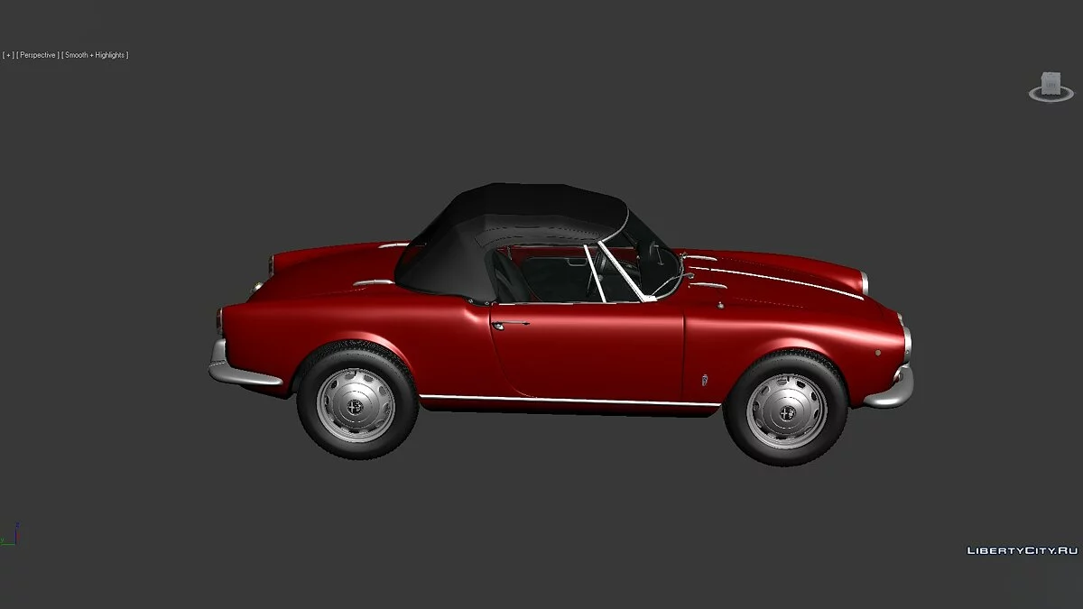 3D Моделі Alfa Romeo Giulietta Spider 1955 / Файли для модмейкерів