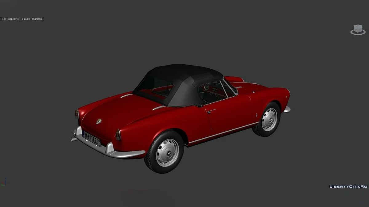 3D Моделі Alfa Romeo Giulietta Spider 1955 / Файли для модмейкерів