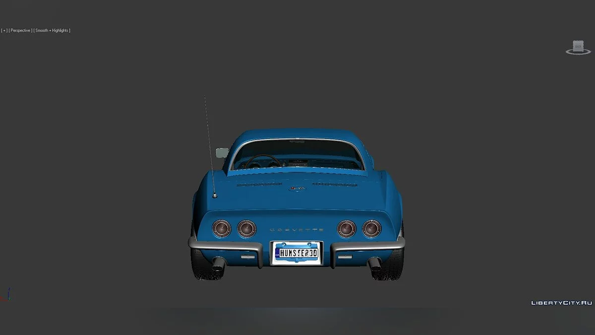 3D Models Chevrolet Corvette (C3) Convertible 1968 / Files for mod makers