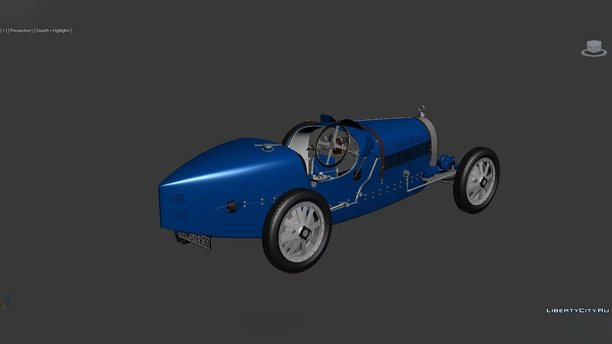 1924年布加迪Type 35 3D模型 / 模组制作人的文件