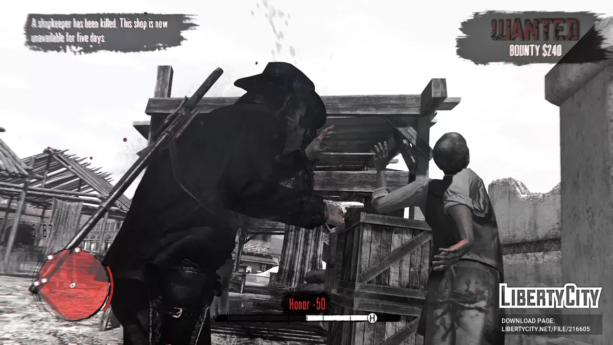 Black and white Reshade / Red Dead Redemption