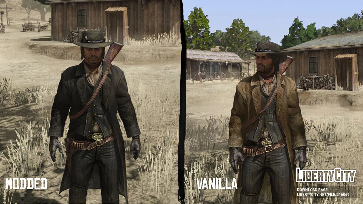 Черное пыльное пальто Джона / Red Dead Redemption