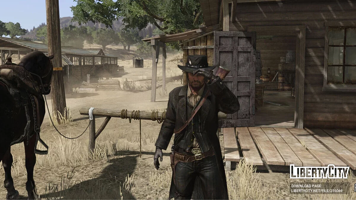 Черное пыльное пальто Джона / Red Dead Redemption