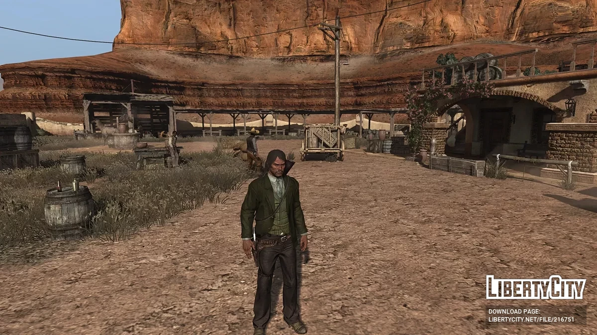 Elegant suit from the game cover / Red Dead Redemption