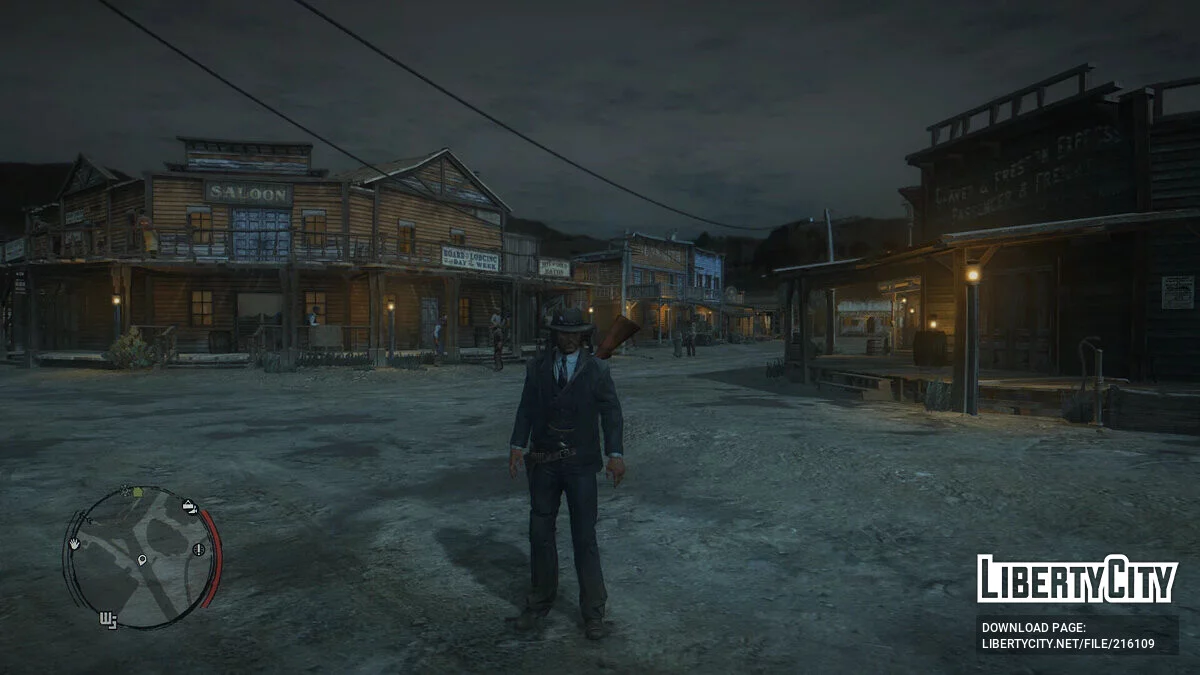 Елегантний костюм у смужку для Джона / Red Dead Redemption