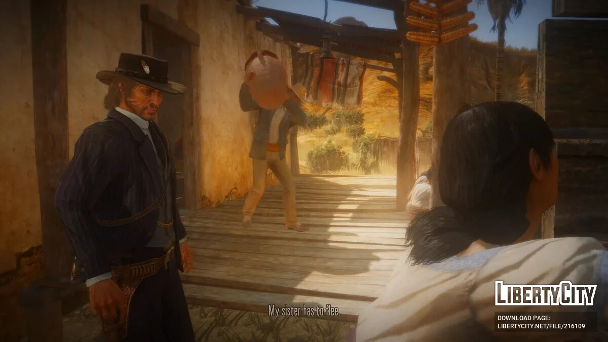 Елегантний костюм у смужку для Джона / Red Dead Redemption