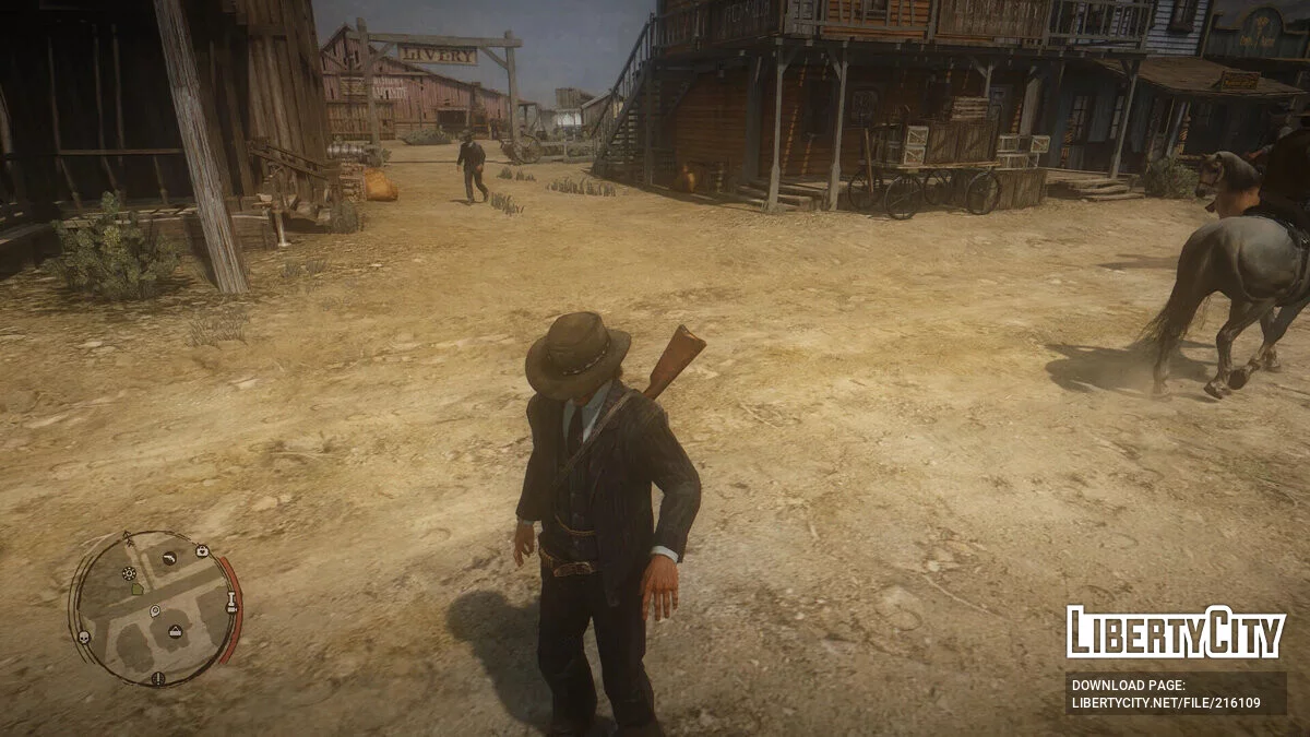 Елегантний костюм у смужку для Джона / Red Dead Redemption