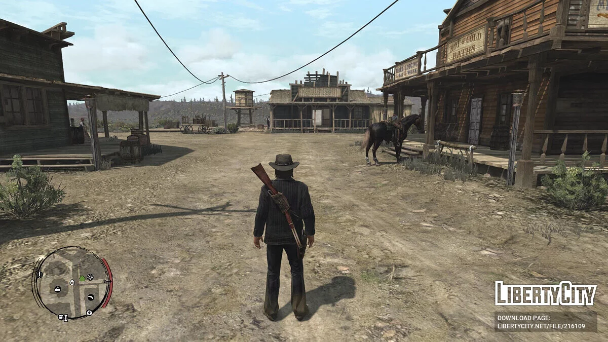 Елегантний костюм у смужку для Джона / Red Dead Redemption