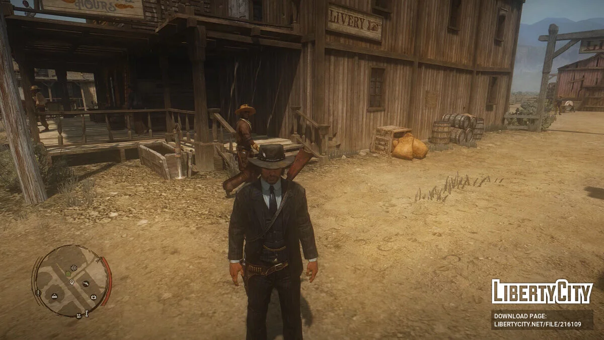 Елегантний костюм у смужку для Джона / Red Dead Redemption
