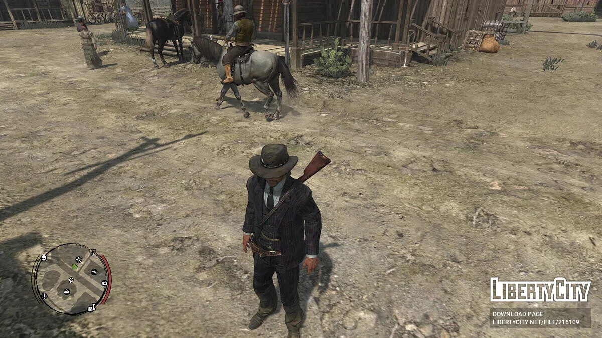 Елегантний костюм у смужку для Джона / Red Dead Redemption