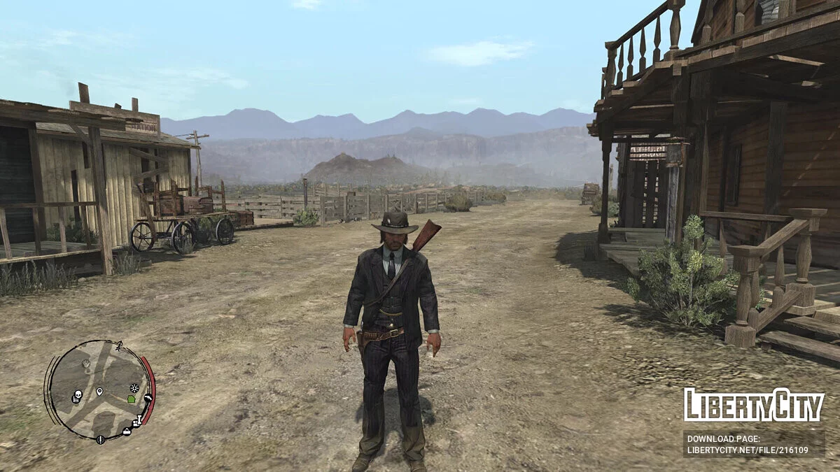 Елегантний костюм у смужку для Джона / Red Dead Redemption