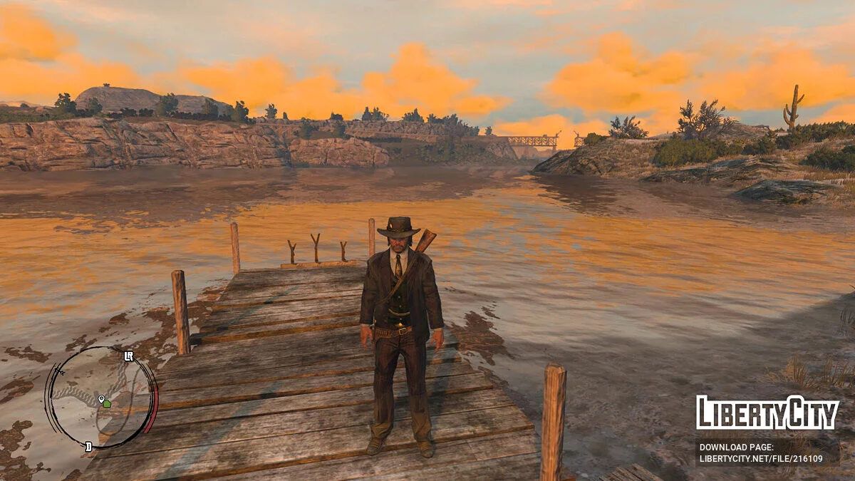 Елегантний костюм у смужку для Джона / Red Dead Redemption
