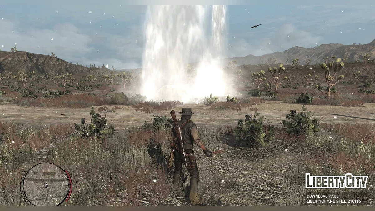 Ajout de flocons de neige et d'éclaboussures d'eau des balles et des explosions / Red Dead Redemption