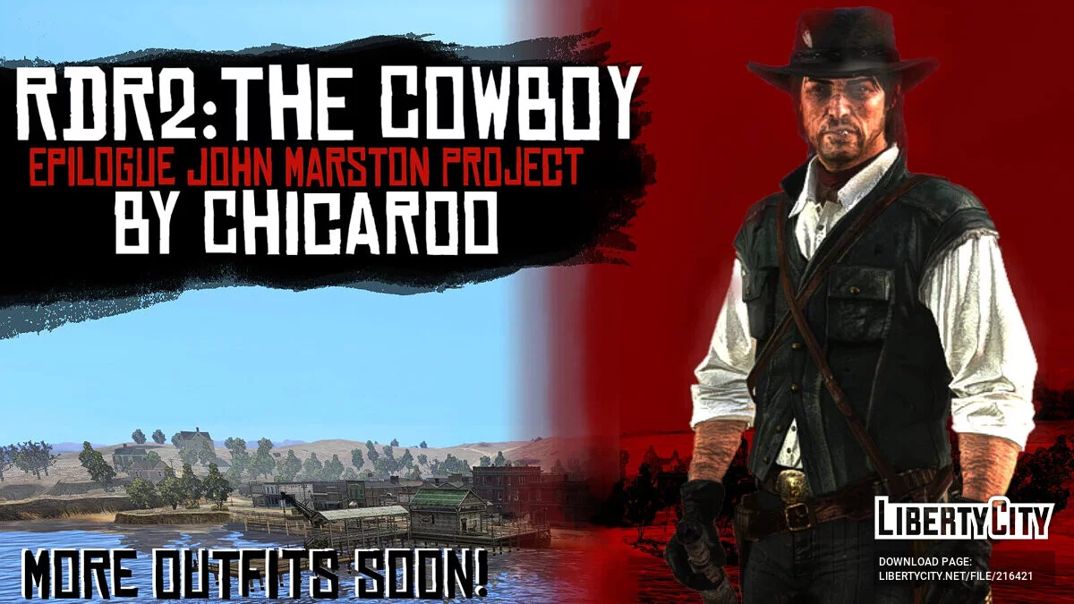Джон Марстон з епілогу RDR2 / Red Dead Redemption