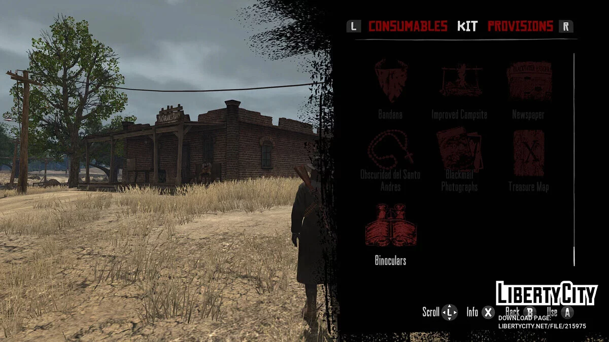 Iconos de la bolsa y la tienda del tráiler de 2009 / Red Dead Redemption