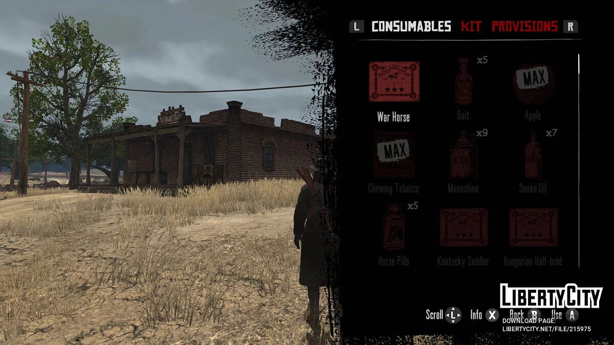 Iconos de la bolsa y la tienda del tráiler de 2009 / Red Dead Redemption