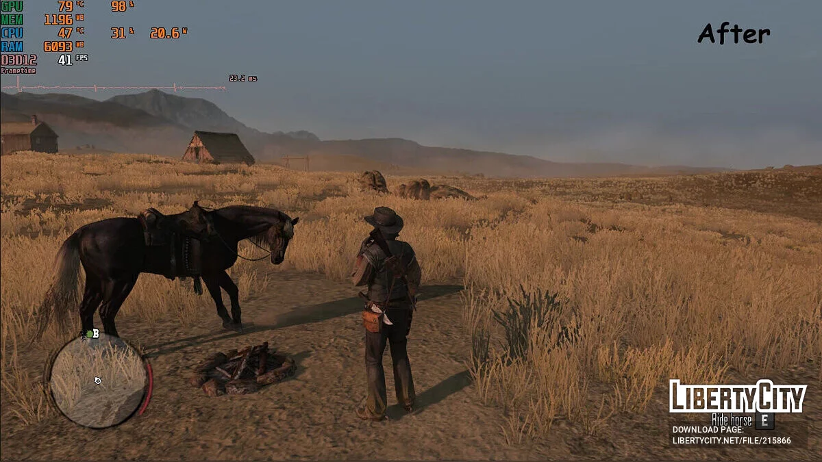 Немає трави та дерев (Збільшення FPS) / Red Dead Redemption