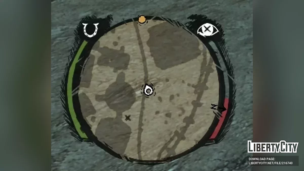New hand-drawn radar and icons / Red Dead Redemption