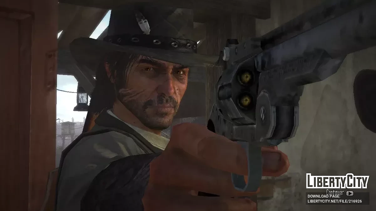Gruff John Marston with a beard / Red Dead Redemption