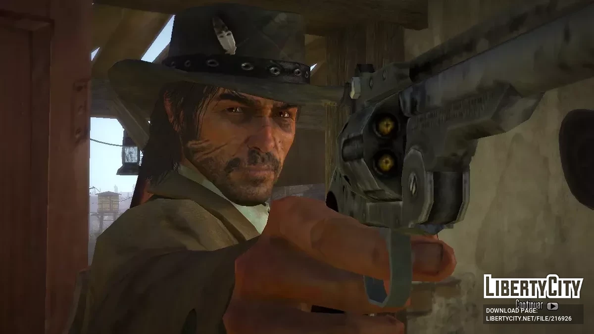 Gruff John Marston with a beard / Red Dead Redemption