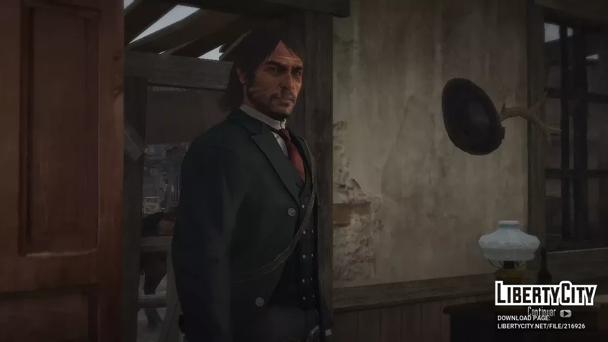 Gruff John Marston with a beard / Red Dead Redemption