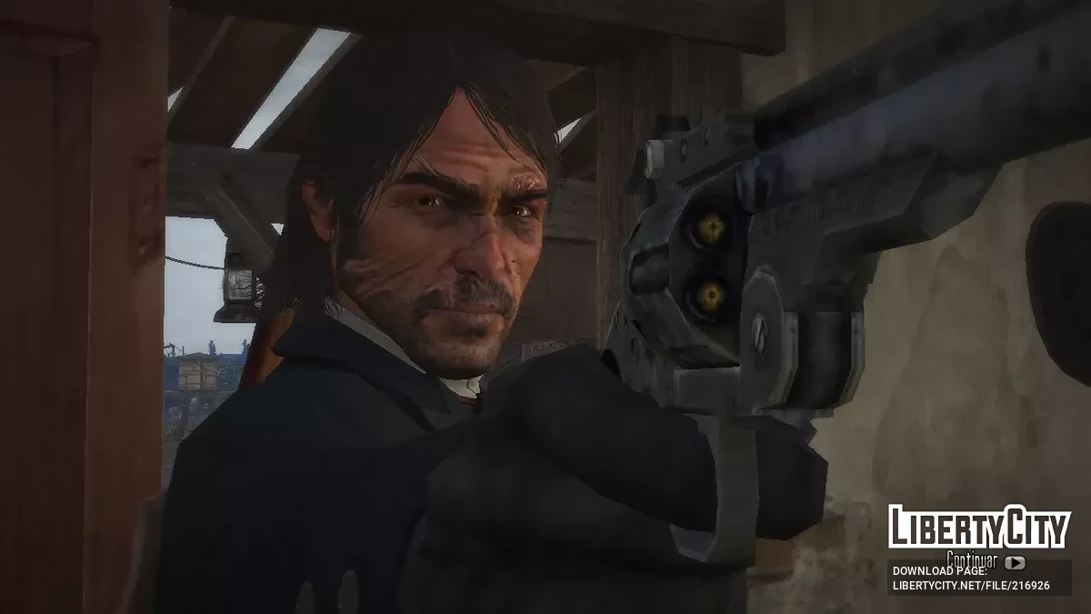 Gruff John Marston with a beard / Red Dead Redemption