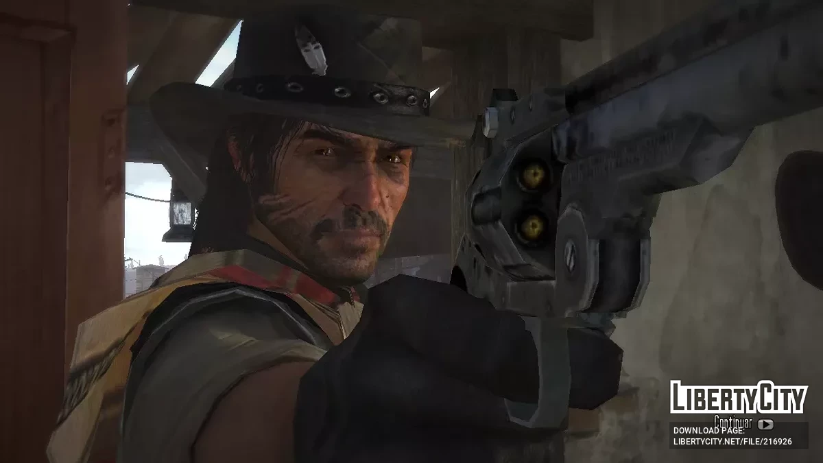 Gruff John Marston with a beard / Red Dead Redemption