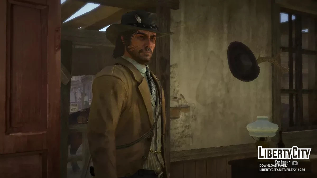 Gruff John Marston with a beard / Red Dead Redemption