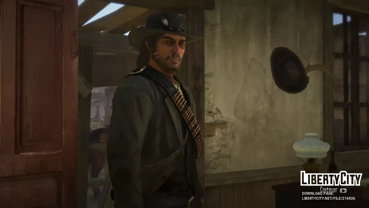 Gruff John Marston with a beard / Red Dead Redemption