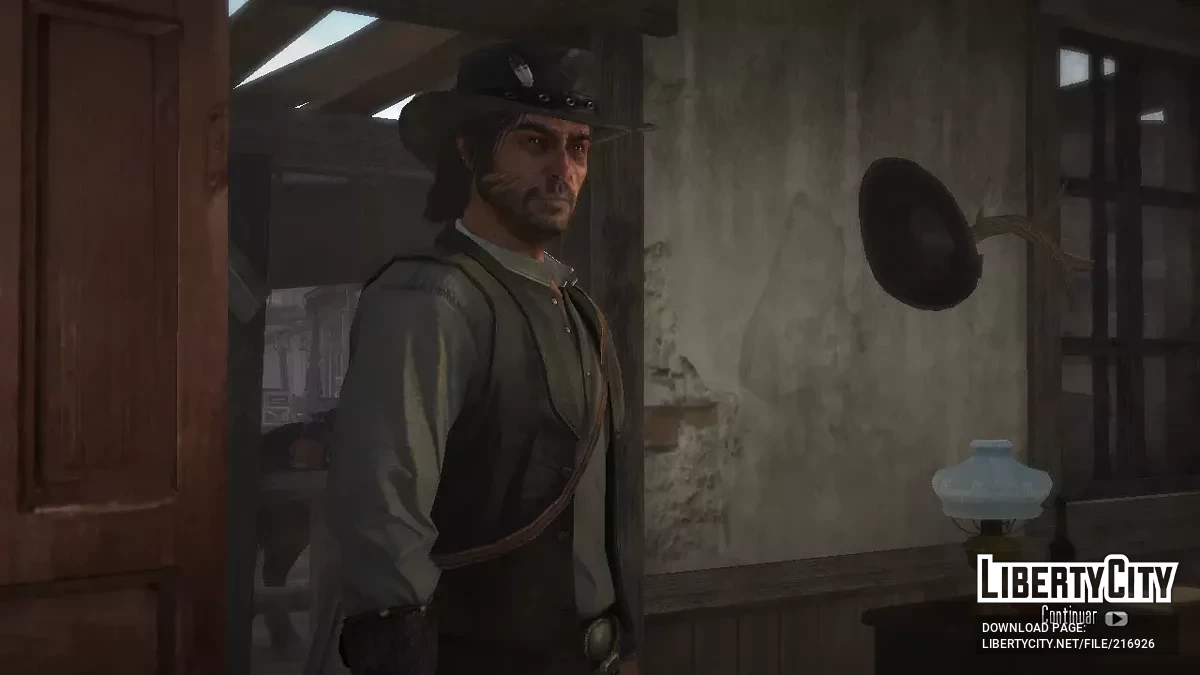 Gruff John Marston with a beard / Red Dead Redemption