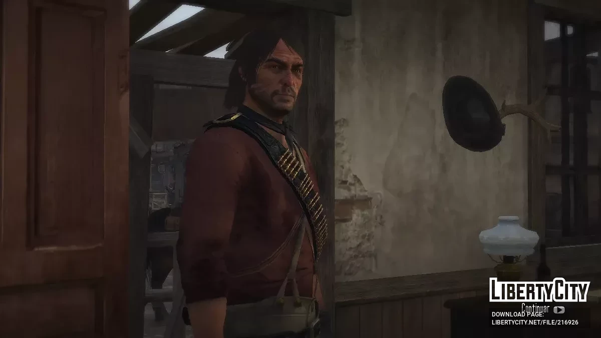 Gruff John Marston with a beard / Red Dead Redemption