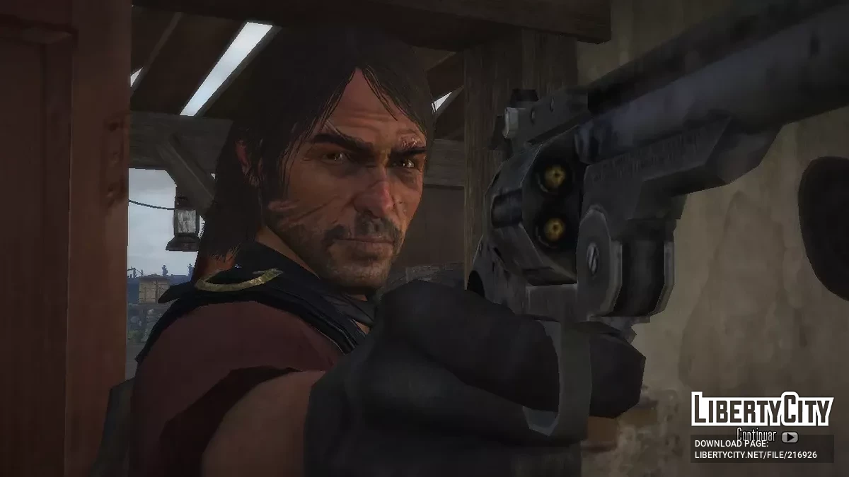 Gruff John Marston with a beard / Red Dead Redemption
