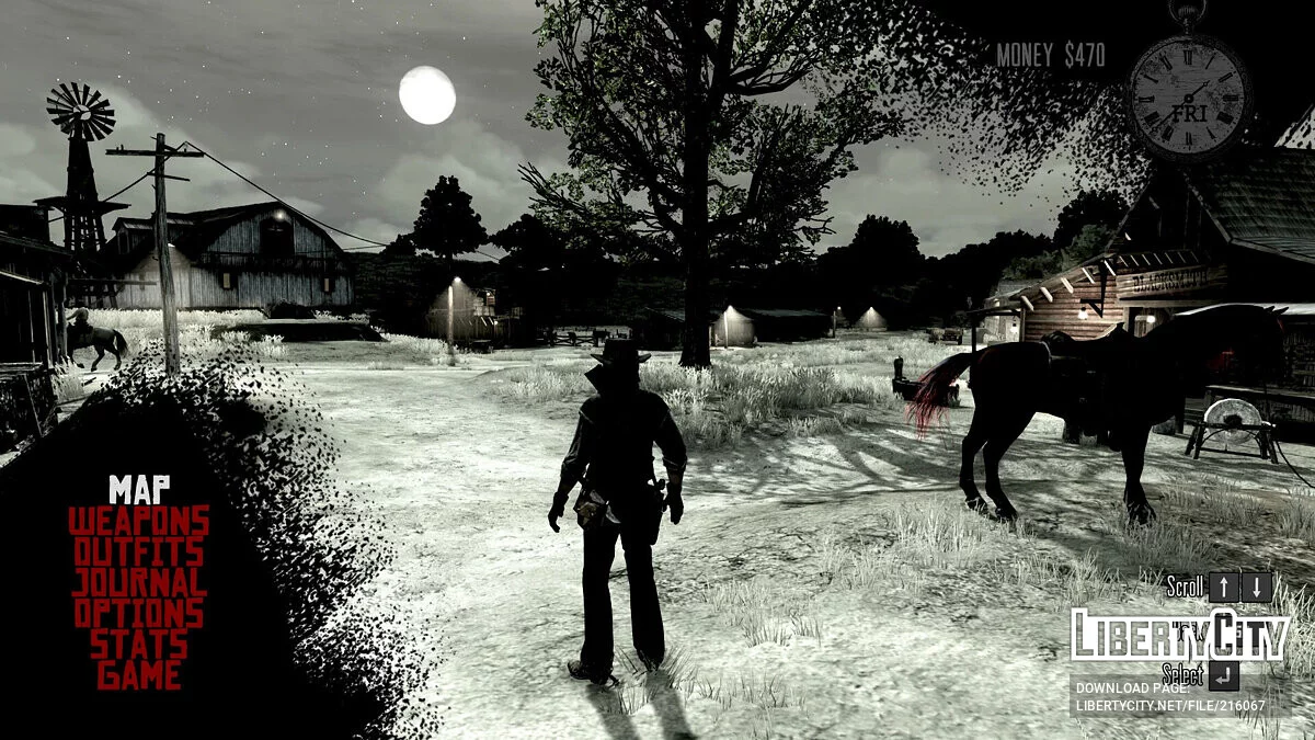 Menu pause amélioré / Red Dead Redemption